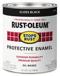 Rust-Oleum 7779504 Protective Enamel Paint Stops Rust, 32-Ounce, Gloss Black