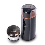 Krups GX332850 Silent Vortex 3-in-1 Grinder for Coffee, Spices, and Dry Herbs, Compact Design, 12 Cups drip Coffee, Black - Small