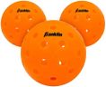 Franklin Sports X-40 Pickleballs - Official Ball of USA Pickleball, APP Tour, US Open - Suitable for Outdoor Courts - Regulation Size, Tournament Grade - 3 Pack - Lava