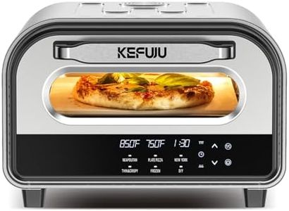 Pizza Oven Indoor,pizza maker,Makes 12 Inch Pizzas in 90s at 850°F,Countertop Electric Pizza Oven with Continuous Baking Without Reheating,Pizza Cooker with 6 Preset Modes,Pizza Stone&Peel Included