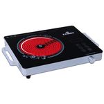 Zanibo | Since 1997 | - 2400W Multifunction Infrared Induction without Grill – Modern Cooking with Toughened Glass Touch Panel, Compatible with All Utensils, 1-Year Warranty | Black & Silver