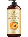 Handcraft Blends Apricot Kernel Oil - 473 ml - 100% Pure and Natural - Premium Grade Carrier Oil - Hair and Body Oil Cold-Pressed and Hexane-Free