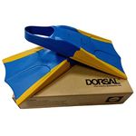 DORSAL Bodyboard Floating Swimfins (Flippers) 8.5 - 9.5 Blue/Yellow