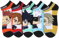 Bioworld Jujutsu Kaisen 5-Pack of Womens Ankle Socks