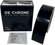 DE-CHROME (10m x 50mm, Glossy Black) 3M Wrap Film Series 2080-G12, Remove Chrome Parts from Car, Motorcycle and Boat, Chrome Delete