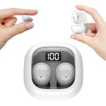 Invisible Mini Sleep Earbuds Ear Buds for Side Sleepers Sleeping, Small Ears Canals Women Wireless Bluetooth Low Profile Smallest Disgused Tiny Micro Discreet Hidden Earbuds Headphones for Work