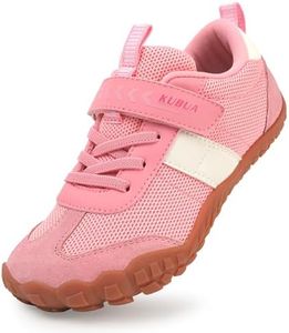 KUBUA Boys Girls Barefoot Sneakers Kids Barefoot Shoes Comfortable Non-Slip Hiking Shoes for Indoor Outdoor Walking Tennis Running Exercise Pink 10 Toddler