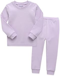 VAENAIT BABY Infant Toddler Kids Cotton Sleepwear Pajama Pjs 2pcs Set Basic Lilac JM