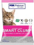 PetCrux Smart Clump Cat Litter | Natural Bentonite Clay | Pet Friendly Lavender Essential Oils | Superior Odour Control | 99.9% Dust Free Scoopable (for Multiple Cats), 2kg Travel/Trial Pack