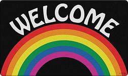 Toland Home Garden 800452 Welcome Rainbow Doormat, Multicolor