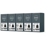 by Amazon Ristretto Aluminium Coffee Capsules Compatible with Nespresso, 100 Count (5 Packs of 20) - Rainforest Alliance Certified