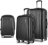 Wanderlite Luggage Set 3pcs Black T