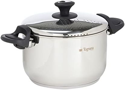 Tognana Vanitosa Set Pastapot, Acciaio Inossidabile, Argento, 32.5 x 18 x 23.5 cm