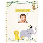 C.R. Gibson B248-22583 ''Wild About You'' Zoo Animal Baby Book with Gift Box, 48 Pages, 8.75'' W x 11.25'' H