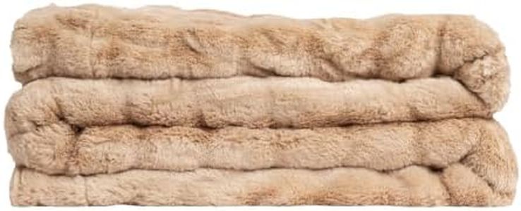 Big Blanket Co Cloud Luxe Beige | 8' x 8' Ultra-Plush Cloud Blanket | Incredibly Soft, Machine Washable | Luxury Oversized Throw