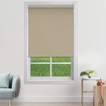 Cordless Spring Roller Blackout Blinds (30" W x 84" L,Moss) Waterproof Light Filtering UV Protection Room Darkening Privacy Pull Down Kids Safe Window Shades for Home & Office-by Deco Window