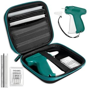 Mini Stitch Gun for Clothes, Fine Stitch Tag Gun for Clothing Quick Stitch Sewing Gun Quick Clothing Fixer Gun Quilting Hemming Stitch Tagging Gun Kit with 6 Needle, 2500 White & 2500 Black Fasteners