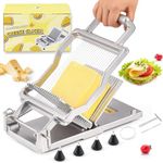 Huanyu Cheese Slicer Commercial Block Cheese Cutter Board with 316 Stainless Steel Wire Aluminum Alloy Body Customized 1/5 IN Removable Butter Cutting Blade Replaceable