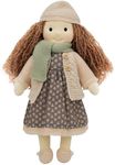 BlissfulPixie Waldorf Doll Handmade Rag Doll - Personalized Collectors Plush Doll for Kids Birthday Present with Beautiful Present Box-Lenka 12"