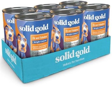 Solid Gold Weight Management Dog Food - Fit & Fabulous Wet Grain Free Dog Food Made with Real Chicken, Sweet Potato and Green Bean - for Weight Control and Dogs with Sensitive Stomachs