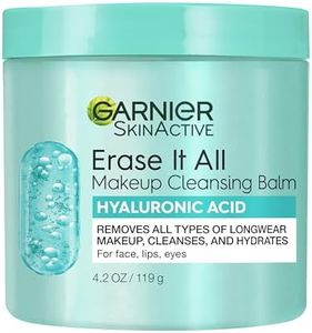 Garnier Erase It All Makeup Cleansing Balm with Hyaluronic Acid, Replumping Facial Cleanser and Makeup Remover, 4.2 Oz