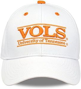The Game NCAA Tennessee Volunteers Unisex NCAA bar Design Hat, White, Adjustable, One Size