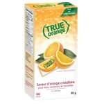 TRUE ORANGE Water Enhancer, Bulk Dispenser Pack - 100 Count (Pack of 1)| Zero Calorie Flavoring | For Water, Bottled Iced Tea & Recipes Flavor Packets Made with Real Oranges