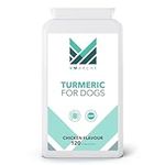 VMarche Turmeric For Dogs - Anti Inflammatory for Hips and Joints Dog Pain Relief - Dog Joint Supplements for Senior Dogs - Turmeric Supplements for Dogs with Black Pepper - 120 x 500mg Capsules