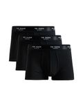 Ted Baker Mens Trunks, Cotton, 3-Pack, (TBB02), Black, XL