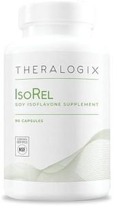 Theralogix IsoRel Whole Soybean Extract Supplement - 90-Day Supply - Menopause Support to Aid Hot Flashes - Prostate Health Support for Men - NSF Certified - 90 Capsules