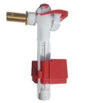 Fluidmaster PRO75B PRO Side Entry Fill Valve with 1/2″ Heavy Duty Brass Shank, White, 1/2-Inch