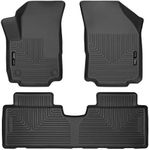 Husky Liners Weatherbeater Floor Mats | Fits 2018-2024 GMC Terrain | Front & 2nd Row, 3-pc Black - 95151