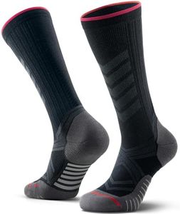RUIXUE Compression Socks for Women Men, 2 Pairs 15-20 mmHg Knee High Graduated Support Socks, Breathable Moisture-wicking for Flying Travel Running Nurses Pregnancy All-Day Wear