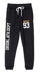 T2F Boy's Joggers Track Pant (13-14 Years, Black)