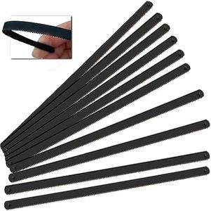 Hanpex 6in. Pro Bi-Metal HSS Mini Hacksaw Replacement Blades, Fine Finish Cut Hacksaw Blade Set 24 TPI - 10Pc.