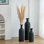 Sziqiqi Large Black Vases Tall 27in