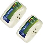 Two Electronic Voltage & Surge Protector Combo - Protect your Refrigerator and Washing Machine Against High and Low Voltage, Brownouts and Spikes