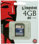 Kingston SD4/4GB 4 GB Secure Digital High Capacity Class 4 Card with Exclusive 6-Way Jewel Case Bundle (Case Holds One Of XD, CF, SD, MMC, Memory Stick or SM)