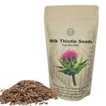 Premium Milk Thistle Seeds 250g – 100% Pure, Raw, Wild, Non-GMO – Supports Liver Health, Detoxification, and Antioxidant Protection – Ideal for Teas and Tinctures