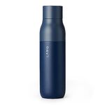 LARQ Bottle Purevis 17 Oz - Self-Cleaning And Insulated Stainless Steel Water Bottle With UV Water Purifier And Award-Winning Design | Reusable & Travel Friendly, 1-Year Warranty, Monaco Blue, 500 Ml