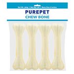 PUREPET Dog Treats Pressed Chew Bones, 15.24 Cm - Pack Of 4 Bones, All Life Stages