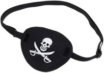 Pirate Eye Patch - Comfortable and Soft EVA Material, Adjustable Strap, Multi-Function – Ideal for kids Adult Party Halloween, Role pay