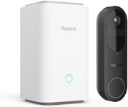 Reolink Video Doorbell with Home Hub Mini, Battery-Powered Doorbell with Camera, 2.4/5GHz Wi-Fi, Smart Detection, No Monthly Fee