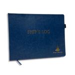 Direct 2 Boater Ship's Log Book Elegant Boat Journal Hard Bound w/Place Marker and Pen Holder, 100 Pages - Ideal Boat Journal, Sailing Notebook, Boater Logbook Gift [Sports]