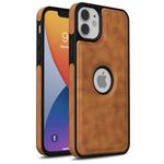 Pikkme Back Cover | Flexible Pu Leather | Full Camera Protection | Raised Edges | Super Soft-Touch | Bumper Case for iPhone 11 (Camel Brown)