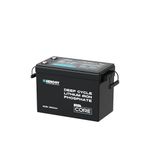Renogy 200Ah 12V LiFePO4 Battery, Mini Size Lithium Iron Phosphate Leisure Battery with 5000+ Deep Cycles, IP 65 and BMS Protection, Support 4S4P Connection for Caravan, Boat, and Off Grid System