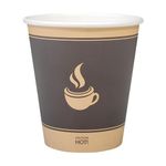 Morning Dew (1000 Count) 10 oz Hot Paper Cups, to Go Hot Coffee Cups, Disposable Cups for Hot Beverages, Paper Cups Perfect for Restaurants & Takeout Cafes