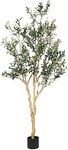 Realead Faux Olive Tree 7ft - Reali