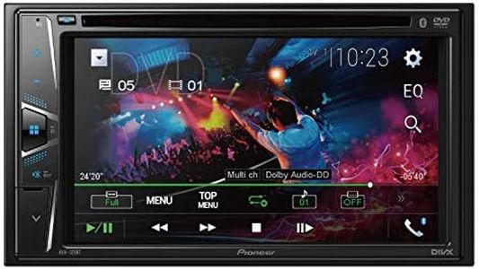 Pioneer AVH-120BT 6.2 Inch Double DIN DVD/MP3/CD Player with Touchscreen Bluetooth.