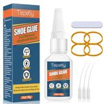 Shoe Glue Sole Repair Instant with Anti Clog Cap, Waterproof Superglue for Shoes Soles Sneakers Boots Sandals Leathers Rubber Handbag, 30g